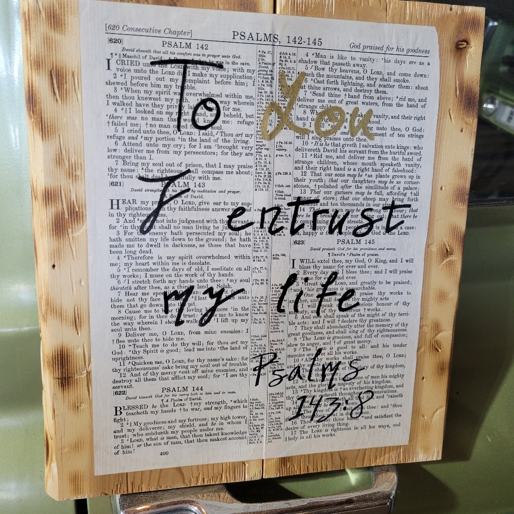 Bible verse wall art Psalms 143:8